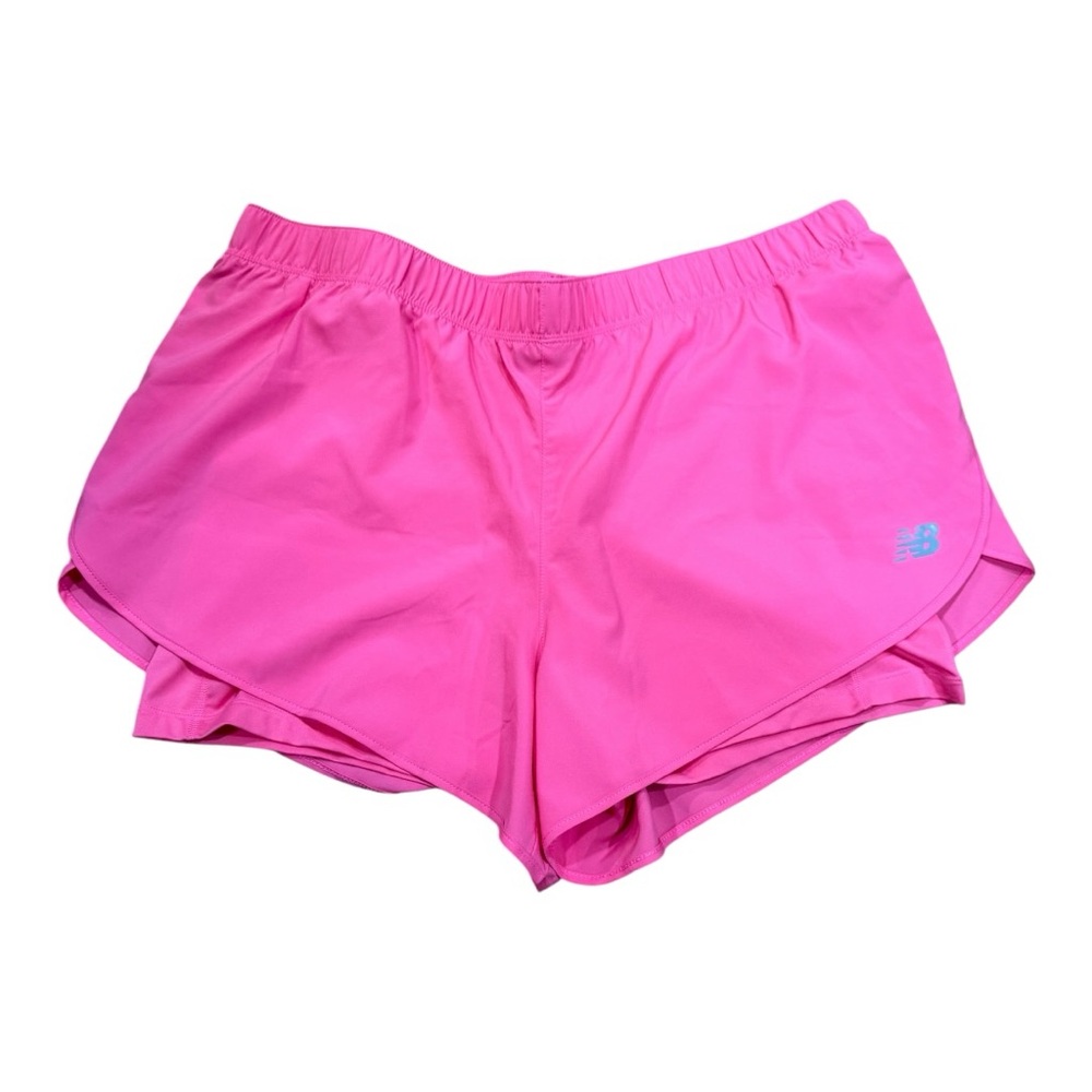 New Balance Sport Short 2-in-1 Hot Pink Running Shorts Built-In Liner XL NWT